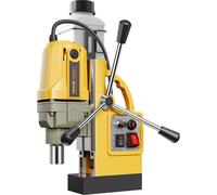 Perceuse magnétique 1200 W 2810 lbf Perceuse à colonne magnétique Diamètre d'alésage 1,6 pouce Jaune