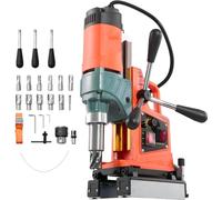 Perceuse magnétique 1400W, 50mm de diamètre de perçage - Perceuse magnétique réversible directionnelle - Pour les surfaces métalliques - Carotteuse électrique avec 11 carottes - Convient pour l'indust
