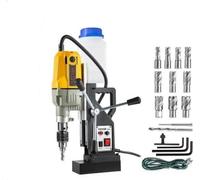 Perceuse magnétique électrique 1100 W, diamètre 1,57 pouces, capacité de charge 2697 lbf/12 000 N, 7 embouts, 580 tours par minute