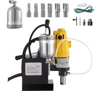 Perceuse magnétique SucceBuy 1100 W, diamètre de perçage de 1-1/2 pouce (40 mm) MD40, force magnétique de 2810 livres, 670 tr/min avec jeu de fraises annulaires HSS de 6 pièces