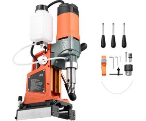 Perceuse magnétique SucceBuy 1400 W, diamètre de perçage 50 mm, vitesse réglable de 0 à 850 tr/min, sens réversible, convient pour les surfaces métalliques, carotteuse électrique pour l'industrie et l