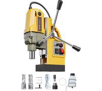 Perceuse magnétique VEVOR, 1200 W, φ50 mm, 12500 N, perceuse magnétique électrique portable, 850 tr/min, perceuse pour surfaces métalliques, industrie, bricolage, jaune