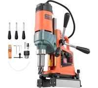 VEVOR Perceuse Magnétique 1400 W, Perceuse à Colonne Force 10000 N, Diamètre d'Alésage de 50 mm, Vitesse 0-850 tr/min, Sens de Rotation Réversible, pour Surfaces Métalliques, Rénovation Résidentielle