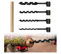 Perceuse manuelle pour bushcraft, foret en acier pour bois avec œil de scotch, 26 cm