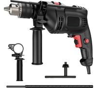 Perceuse-marteau électrique - 780W - Pour béton, bois, métal, pierre - Idéale pour les travaux de bricolage et l'usage domestique - Portative et à main - Fonction perçage et perçage à percussion - 780