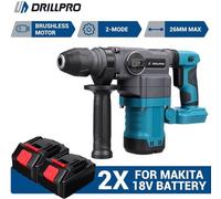 Perceuse-marteau sans fil - Diamètre de perçage de 26 mm - Force d'impact de 10 joules - Outil électrique portatif