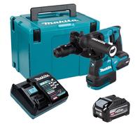 Perceuse-marteau sans fil Makita HR 002 GU101, 40 V max, 2,9 J, SDS plus, moteur sans balais + 1 batterie 4,0 Ah + chargeur + coffret Makpac