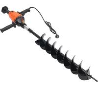 Perceuse pour sol de 1,9 kW, foreuse électrique pour tranchées, 220V. Perceuse de jardin de 120 mm, foreuse pour plantations, outil de terrassement. Diamètre de la mèche : 12 x 80 cm. Poinçon à trous,