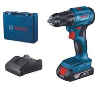 PERCEUSE SANS BALAI BOSCH PROFESSIONAL GSR 185 Li 18 V, 50,00 Nm, NOMBRE DE BATTERIES : 1, 2,00 Ah, COFFRET