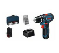 Perceuse sans fil - BOSCH Professional - GSR 12V-15 - 2 batteries 2Ah - 25 accessoires - 12V