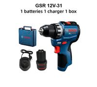 Perceuse sans fil Bosch Professional GSR 12V-31, tournevis électrique 12V, outil électrique compact et puissant pour le perçage du bois et du métal UK with box 3.0Ah