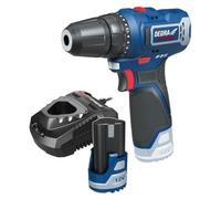 Perceuse sans fil DEDRA 12 V/2 Ah, 32 Nm, 0-400/1300 tr/min, chargeur DED7302, DED7310T03