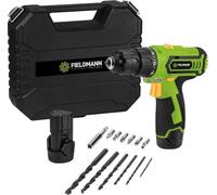 Perceuse sans fil Fieldmann FDV 10252-A, 12V 1300 mAh, 2 Vitesses, Couple 22+1, Avec 2 Batteries et Chargeur