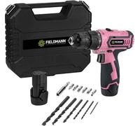 Perceuse sans fil Fieldmann FDV 10253-A, 12 V, 1300 mAh, 2 vitesses, Couple 22 Nm, 13 accessoires