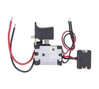 Perceuse sans Fil, Interrupteur à gâchette, Batterie au Lithium, clé électrique, Interrupteur de contrôle de Vitesse avec lumière pour Outils électriques, matériau PC de