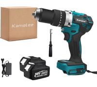 Perceuse sans fil, moteur sans balais, couple élevé, 2 batteries de 50 Ah, emballage en carton, UE