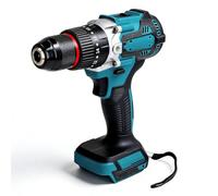 Perceuse sans Fil pour Makit 18 V Alimentée par Batterie, Couple Puissant 140 Nm, 3 Réglages de Torsion et 2 Vitesses Variables, 0-450r/min, 0-1800r/min, pour le Bricolage et