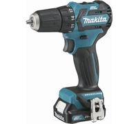Perceuse visseuse 12 V CXT Li-Ion 2 Ah Ø 10 mm MAKITA - 2 batteries, chargeur, coffret - DF332DSAJ