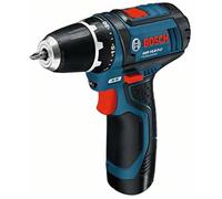Perceuse-visseuse 12V GSR 12V-15 + 2 batteries 2Ah + chargeur + coffret L-BOXX - BOSCH - 0601868109