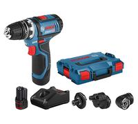 Perceuse-visseuse 12V GSR 12V-15 FC + 2 batteries 2Ah + chargeur rapide + coffret L-Boxx - BOSCH - 06019F6000