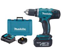 Perceuse-visseuse 18 V diamètre 13 mm + 2 batteries 3 Ah + chargeur + coffret MAKITA DDF453SFE