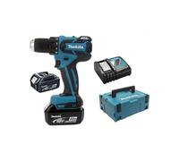 Perceuse visseuse 18 V LXT Ø 13 mm - MAKITA - 2 batteries 18V 4 Ah Li-Ion , chargeur, MakPak - DDF459RMJ