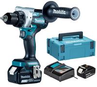Perceuse-visseuse 18V + 2 batteries 5Ah + chargeur rapide + coffret MAKPAC - MAKITA - DDF486RTJ