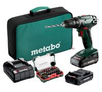 Perceuse-visseuse 18V (2x2,0Ah) BS 18 Set en malette - METABO 602207930