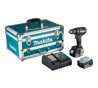 Perceuse visseuse 18V avec accessoires + 2 batteries 5Ah + chargeur rapide + coffret - MAKITA - DDF485TX2B G