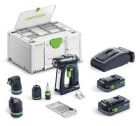 Perceuse-visseuse 18V C 18 HPC 4,0 I-Set + 2 batteries 4Ah + chargeur + coffret SYSTAINER SYS3 - FESTOOL - 577617