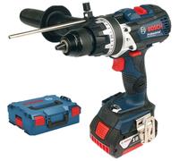 Perceuse-visseuse 18V GSR 18V-110 C Professional + 2 batteries 5Ah + chargeur + coffret L-BOXX - BOSCH - 06019G0125