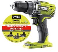 Perceuse-visseuse 18V ONE+ RYOBI R18DD3-0 - sans batterie ni chargeur