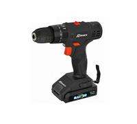 Ribitech Visseuse/Perceuse à percussion R-BAT20 – 2 batteries Li-ion 20 V 2 Ah avec accessoires