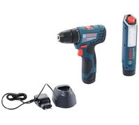 Bosch Perceuse-visseuse sans fil GSR 120-LI 12 V 2x2,0 Ah Li-Ion avec chargeur 06019G8004