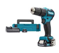 Perceuse visseuse à percussion 12 V CXT Ø10 mm - MAKITA - avec 2 batteries 12V 2.0 Ah - chargeur - MackPack - HP332DSAJ