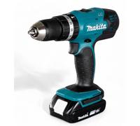 Perceuse-visseuse à percussion 18 V, 2 vitesses, 2 batteries au lithium de 1,5 Ah, rapide et ergonomique, avec mandrin à serrage automatique et couple de 30 Nm pour le bois et le métal