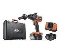 Perceuse-visseuse à percussion 18V BRUSHLESS "Heavy duty", 140 Nm, mandrin métal 13 mm , 2 batt. Pro lithium 6,0 Ah HD, chargeur, poignée additionnelle, anti-kickback, en coffret.