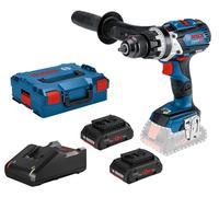 Perceuse-visseuse à percussion 18V GSB 18V-110 C + 2 batteries Procore 4 Ah + chargeur BOSCH 06019G030B