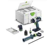 Perceuse-visseuse à percussion 18V QUADRIVE TPC 18/4 I-Basic-Set (sans batterie ni chargeur) + coffret Systainer SYS3 DF M 187 FESTOOL 577625