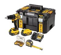 Perceuse visseuse à percussion 18V XR Brushless + 2 batteries 5Ah + chargeur + coffret TSTAK - DEWALT - DCZ100P2KT-QW