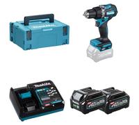 Perceuse visseuse à percussion 40V XGT - MAKITA - avec 2 batteries 2,5Ah - chargeur - MAKPAC - HP002GD201
