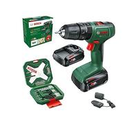 Perceuse visseuse à percussion Bosch EasyImpact 18V-40 2x2.0AH + Coffret X-Line 34 pièces