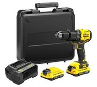 Stanley Perceuse-visseuse à percussion sans fil FatMax V20 SFMCD715D2K-QW 18V Brushless 60 Nm 2x2Ah