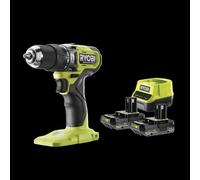 Perceuse-visseuse à percussion Brushless RYOBI RPD18BL1-2C20S 18V ONE+ - 2 batteries 2Ah, chargeur et sac