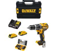 Perceuse-visseuse à percussion DeWALT DCD796D2T (2 x 2,0 Ah + DCB107 + TSTAK II) + kit de 40 embouts de vissage