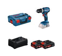 Perceuse-visseuse à percussion GSB 18V-45 + 2 Batteries EXPERT 4 Ah + 1 Chargeur GAL 12V/18V-80 BOSCH