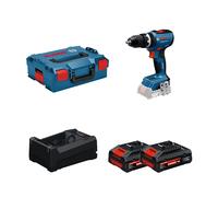 Perceuse-visseuse à percussion GSB 18V-65 + 2 Batteries EXPERT 4 Ah + 1 Chargeur GAL 12V/18V-80 BOSCH
