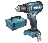 Perceuse visseuse à percussion 18 V Li-Ion Ø 13 mm - MAKITA - Sans batterie, ni chargeur - MAKPAC - DHP485ZJ