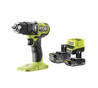 Perceuse-visseuse à percussion RYOBI 18V One+ Brushless - 1 batterie 4,0 Ah - 1 batterie 2.0 Ah - 1 chargeur - RPD18BL1-2C42S
