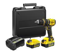 Stanley Perceuse visseuse à percussion SFMCD721M2K-QW 18V Brushless 80 Nm 2x4,0 Ah Li‑Ion + chargeur